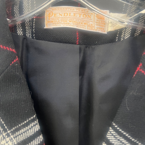 Vintage Pendleton set wool plaid small 26 tartan plaid - Picture 3 of 7